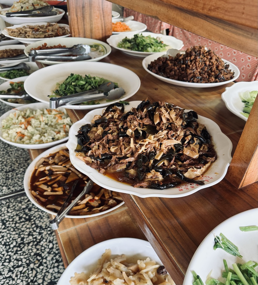 Vegan buffetje in Taiwan